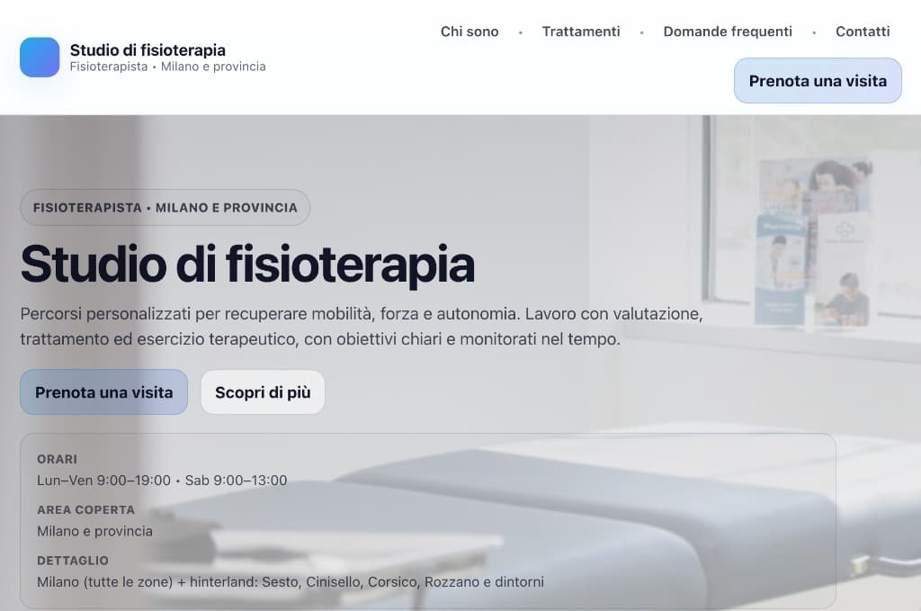 Physiotherapy clinic